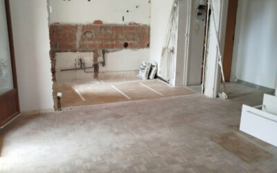 MD Rénovation à Aix-en-Provence : Démolition de cloison et création d’un salon cuisine ouverte